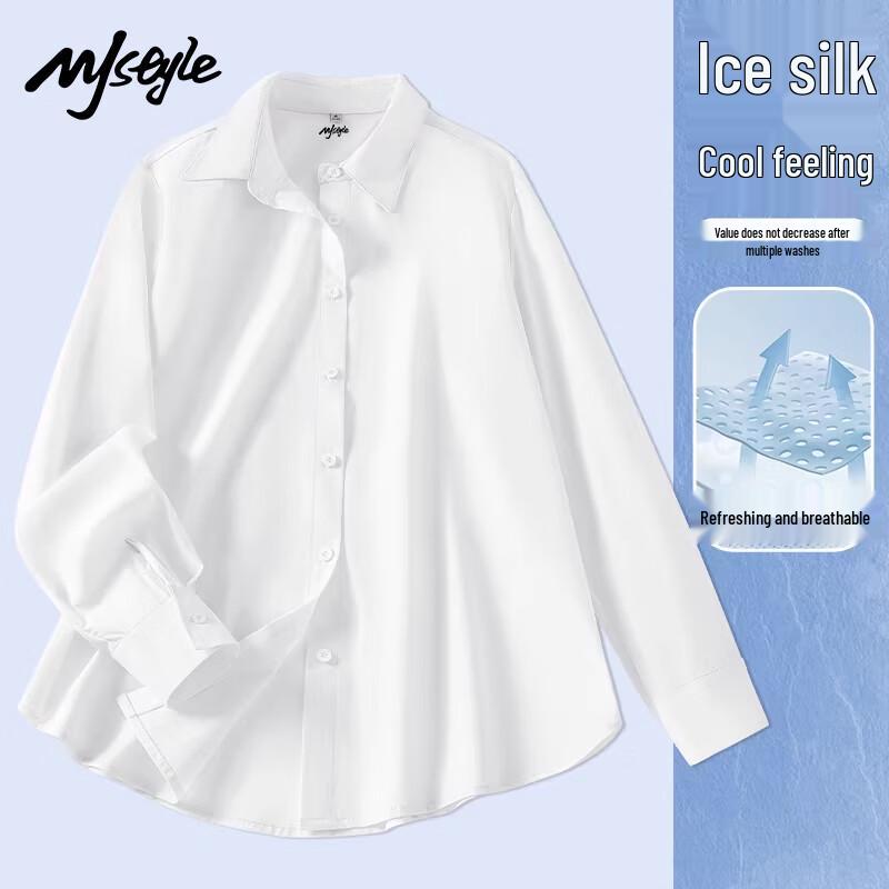 MJ STYLE Women s Ice Silk UPF50+ Long-Sleeve Shirt XL