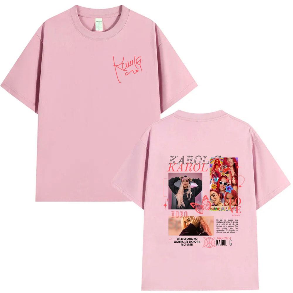Singer Karol G Tropicoqueta Album 2025 Tshirt Men Women Hip Hop Fashion Pop Music Streetwear Male Vintage Oversized T Shirts