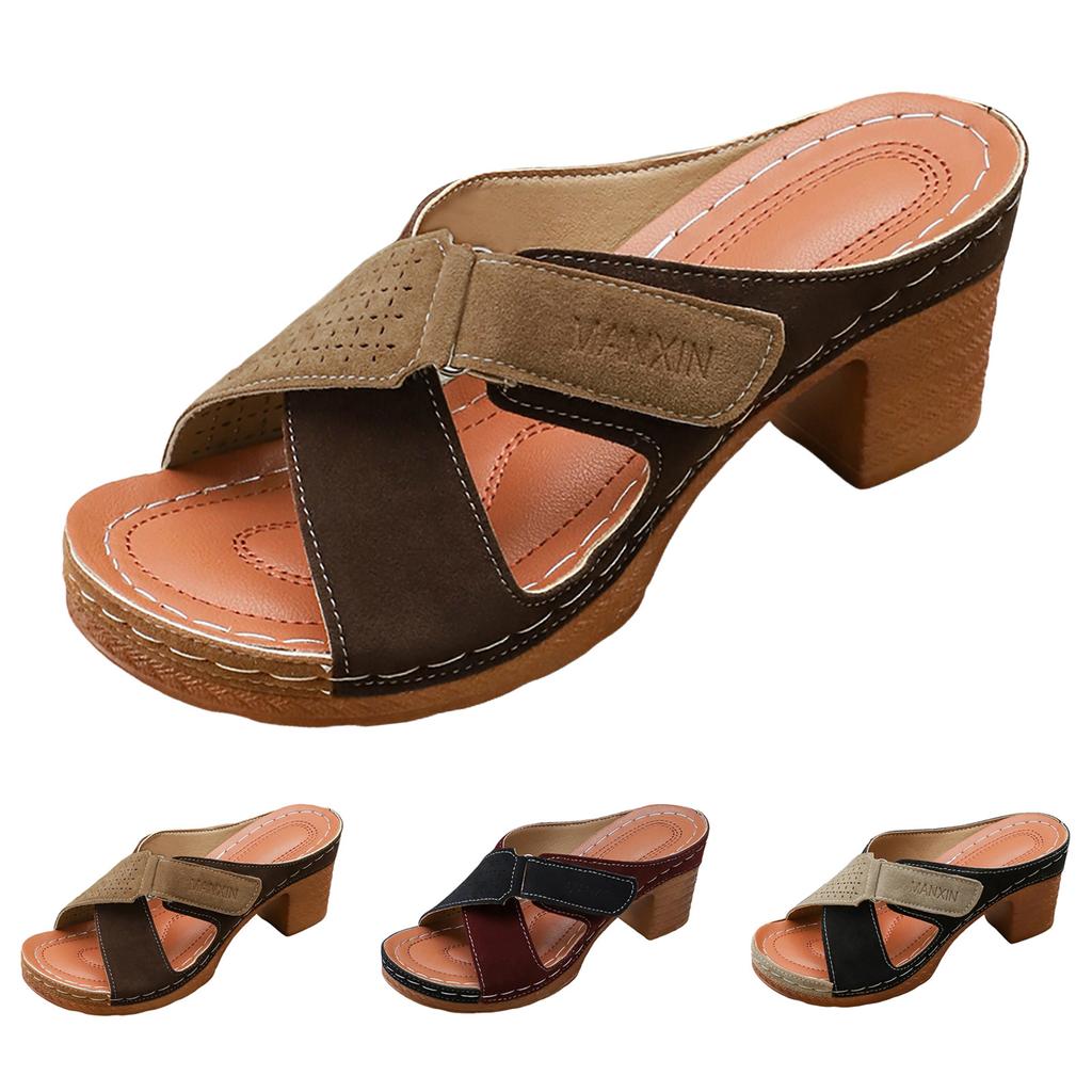Dámské stylové sandály na platformě s otevřenou špičkou, sandály pro ženy, pohodlné, elegantní, dámské sportovní sandály, velikost 11