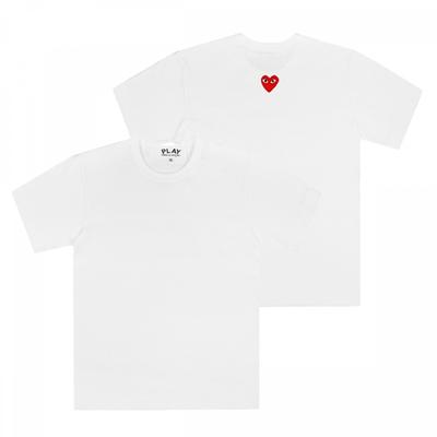 Comme Des Garcons Ax T340 051 3  p1T340 3  Play Back Red Heart Waffen Union Short Sleeve Tee