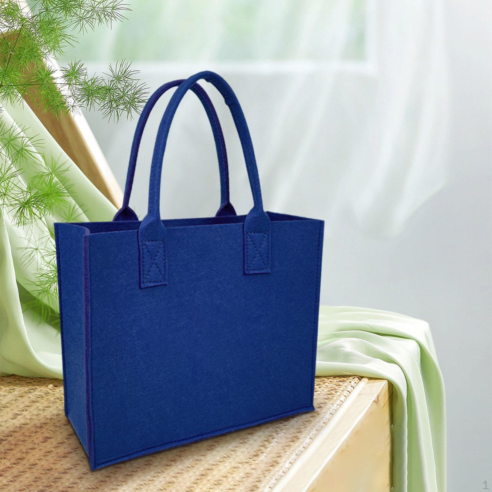 Экологически чистая фетровая сумка для повседневного использования синий 649₽