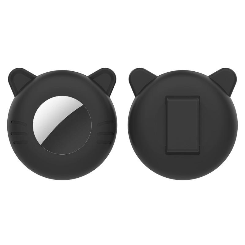 For Airtag Cat Collar Holder Small Air Tag Cat Collar Holder Silicone Case Cover for Cat Dog Pet Collar Harness Loop Supplies