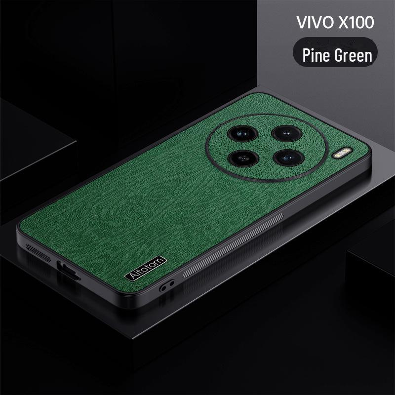 Lens-All-Inclusive x100Pro Case for Vivo X90/X80/X70/X6: Dustproof Net Bark Grain Cover