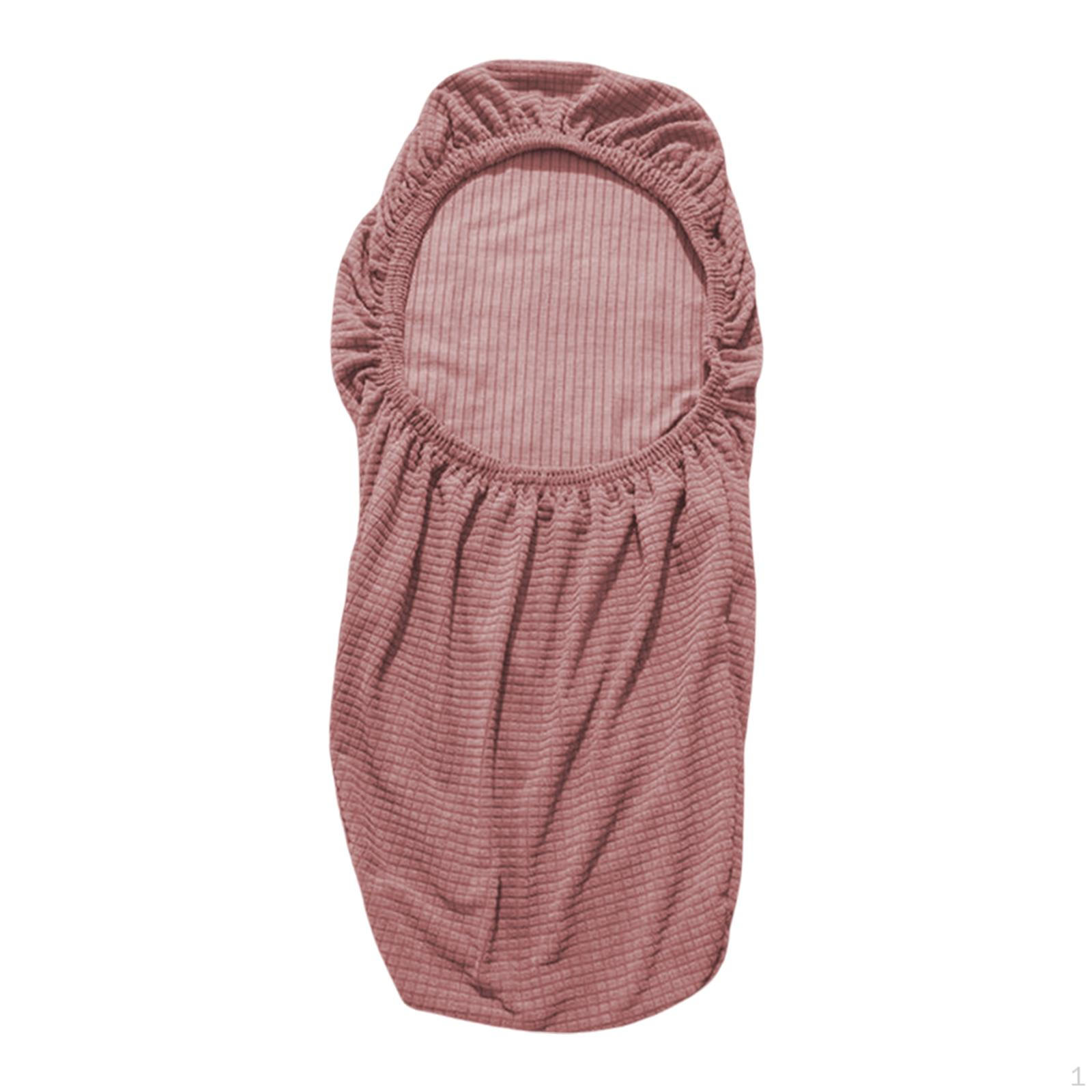 Чехол для стула-ракушки без подлокотников Пылезащитные чехлы для столовой Подушка на сиденье для кафе дома бара Pink 840₽