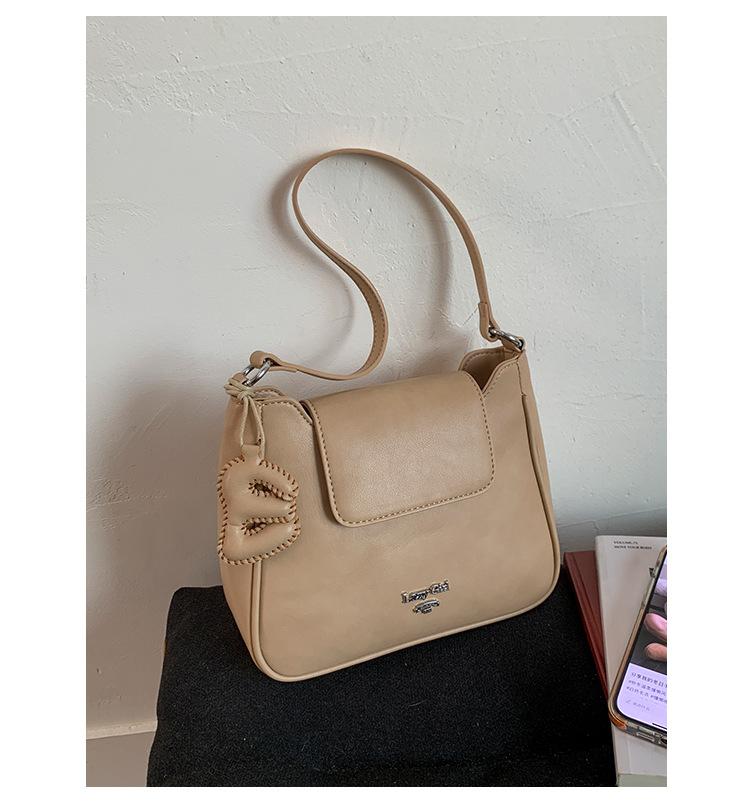 French Niche Single Shoulder Underarm Bag Women's 2025 New Fashion Versatile Commuter Bag High-end Retro Messenger Bag