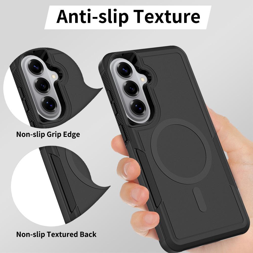 Applicable To Samsung S26ultra Magnetic All-inclusive Mobile Phone Case S25plus Two-in-one Anti-drop S24 Mobile Phone Case