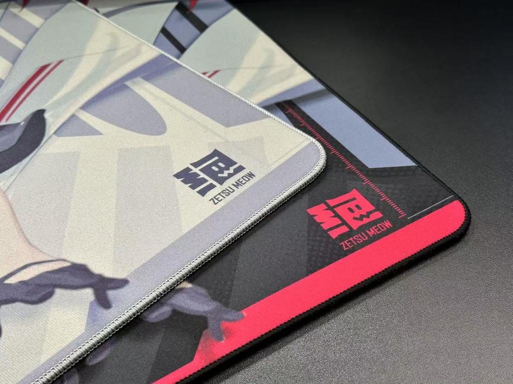 ZETSUMEOW Yaiba Gaming Mouse Pad Cloth Control Balance XL Size XSOFT 490 X 420mm 4mm Japanese SlimFlex Base Illustration Edge Processing Flat