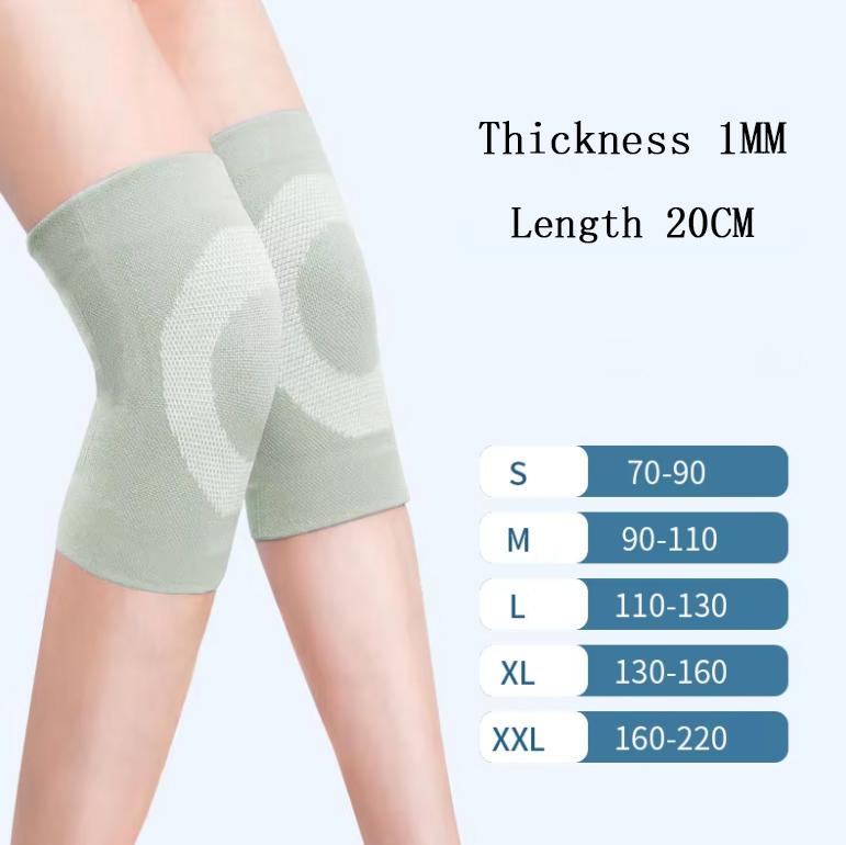 Summer Thin Nylon Compression Knee Pads Windproof Protection Warm Comfortable Breathable Seniors Air-Conditioned Rooms Unisex S