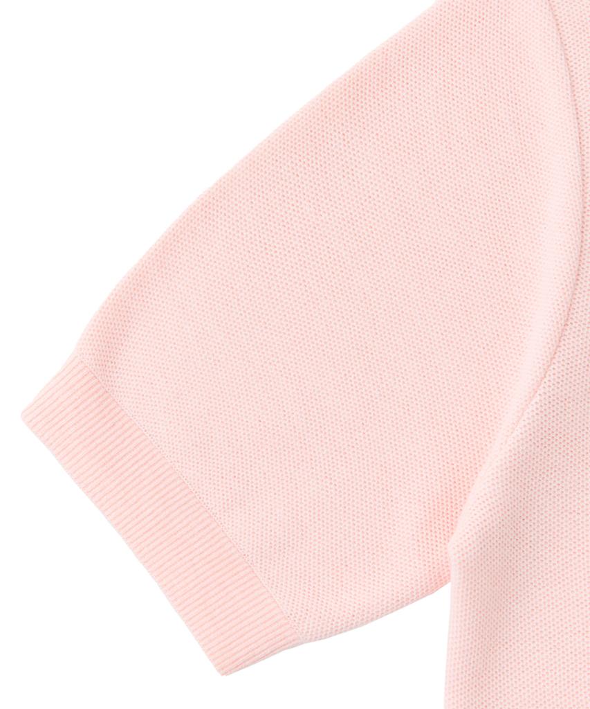 Berno 26Ss Waffle Polo Knit Pink