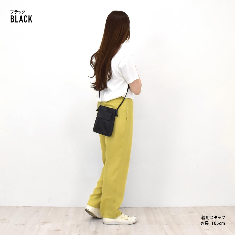 Mignon Smartphone Shoulder Bag, Synthetic Leather, Women's, Black, SFP-30676