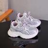 Children's Sports Shoes Spring and Summer New Single Net Dad Shoes Boys and Girls Velcro Non-slip Casual Children's Shoes