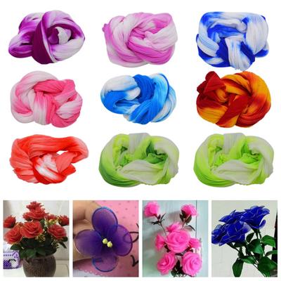 5 Stück Strumpfmaterial Mehrfarbig Dehnbar DIY Basteln Handgemacht Haushalt Strumpf Blumenmaterial für Zuhause