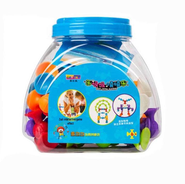TPR Soft Suction Cup Building Blocks - Fun Educational DIY Toy for Kids