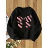 European Size Unisex Crew Neck Sweatshirt , Fashion Print, Casual Style, Perfect For Fall and Winter, Regular Fit With Slight Stretch Fabric