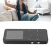Portable MP3 Player with Bluetooth, 1.8-inch, Built-in HD Speakers, FM Radio, E-Book, HiFi Sound, Mini Design, for Sports and Running (Black)