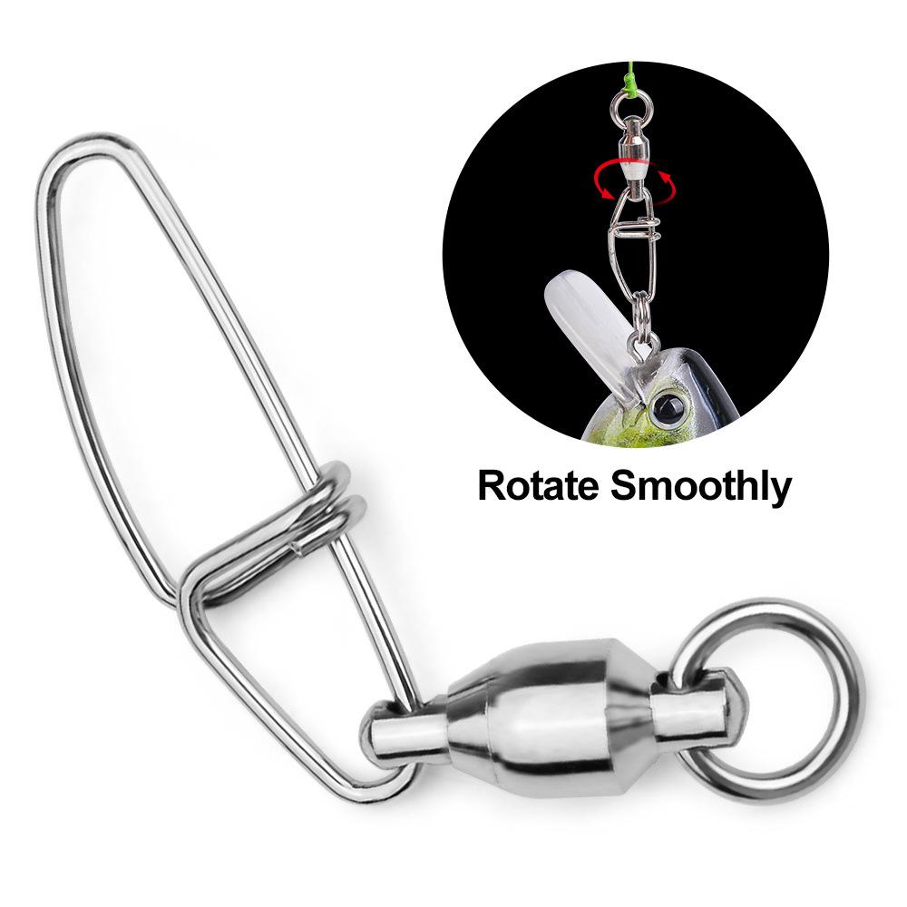 Stainless Steel Rotating Pin, Eight Character Rotating Ring, Sea Fishing Equipment