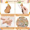 50 Stück Capybara Aufkleber Niedliche Braune Aufkleber Wasserdichte Cartoon Tier Aufkleber Geschenke Für Kinder Party Mitgebsel Flasche Laptop Gepäck
