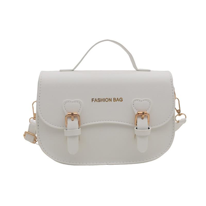 Fashionable Compact Saddle Bag Crafted From Pu Leather Available In Multiple Colors белый