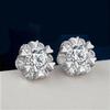 S925 Silver Snowflake Stud Earrings: Korean Style, Light Luxury, Hexagonal Design