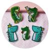 Cute Dinosaur Cartoon Embroidered Patch for Clothing & Jeans DIY Decoration