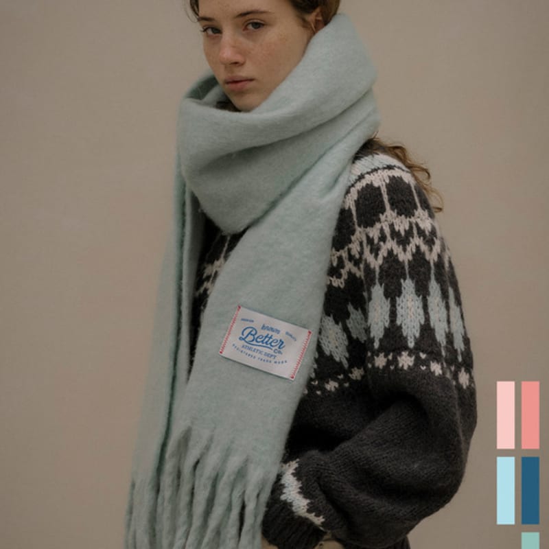 KNOWN BETTER Soft pastel muffler [KNFW05ACC01]_[5color]