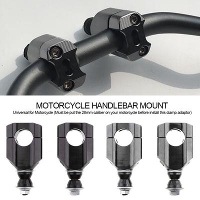 2PCS 28mm CNC Aluminum Universal Motorcycle HandleBar Fat Bar Mount Clamps Risers Lifter Dirt Bike Motorcycle 1 1/8" Handlebar