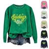 Women's Round Neck Tops Cotton Women's Casual Fashion Long Sleeve O Neck Pullover