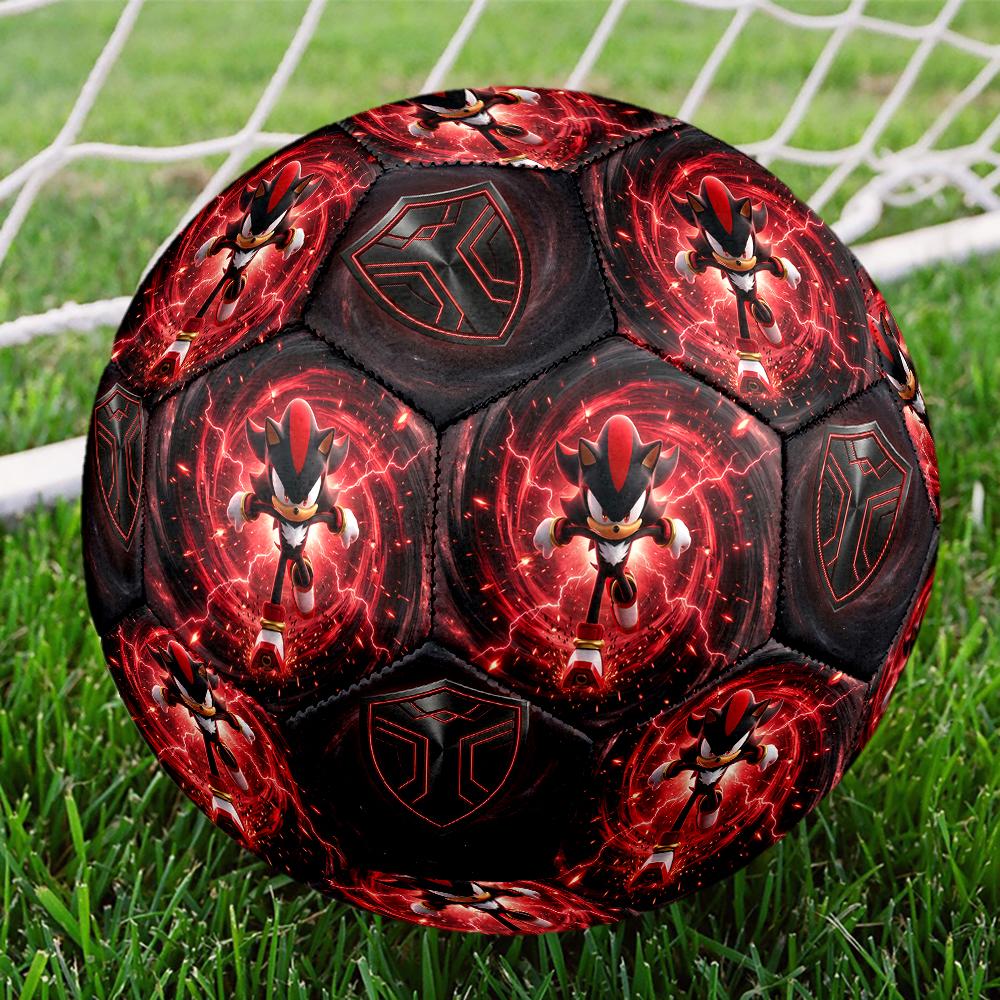 1pc Sonic the Hedgehog Football Soccer Ball Size 5 Indoor Soccer Ball Fashion Colorful Backyard Game -Great For Sports Fans Gift HE40