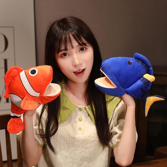 Relieve Boredom Funny Stylish Soft Cartoon Plush Toy Pretend Telling Story Doll Hand Puppet