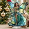 1pcs2D Bohemian Style Butterfly Fairy Statue Decoration - Forest Themed Decoration, Perfect for Bedroom and Living Room Decora