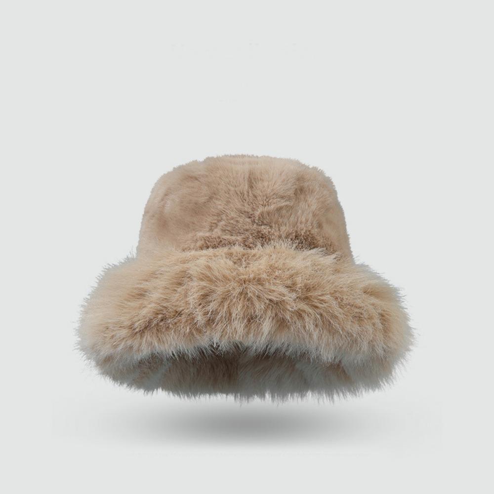Warm Artificial Fur Hat Fluffy Hat Winter Cap Personality Beanie Hat  Outdoor