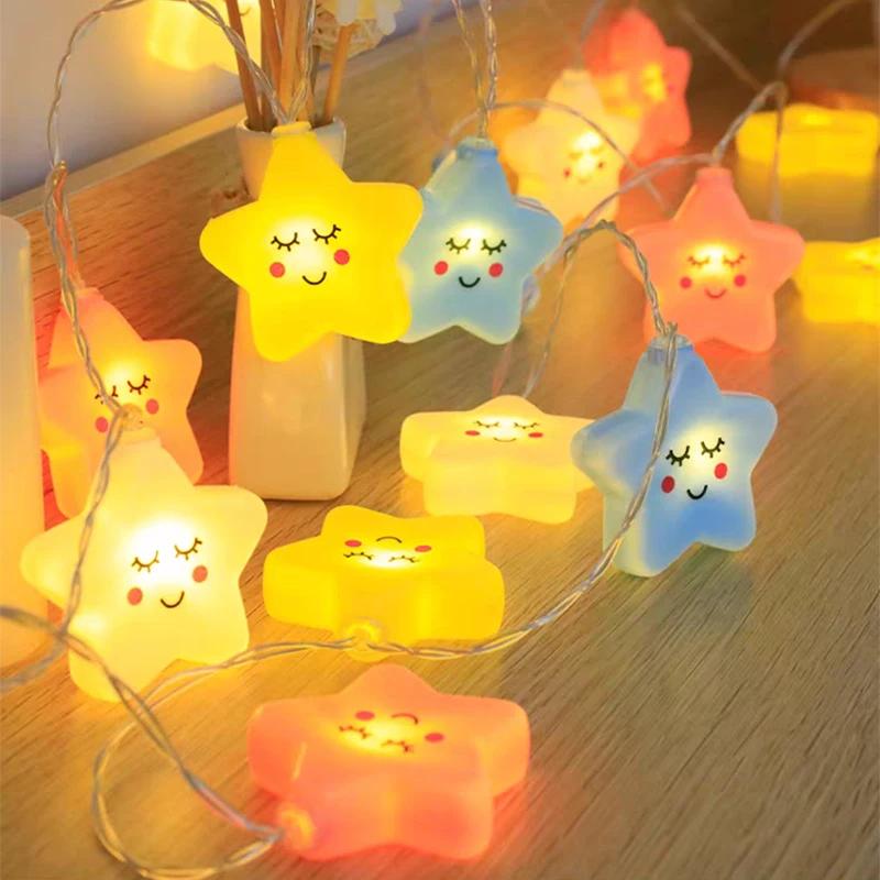 New LED Colorful Star Light String USB Living Room Outdoor Garden Camping Wedding Christmas Party Decoration Atmosphere Light