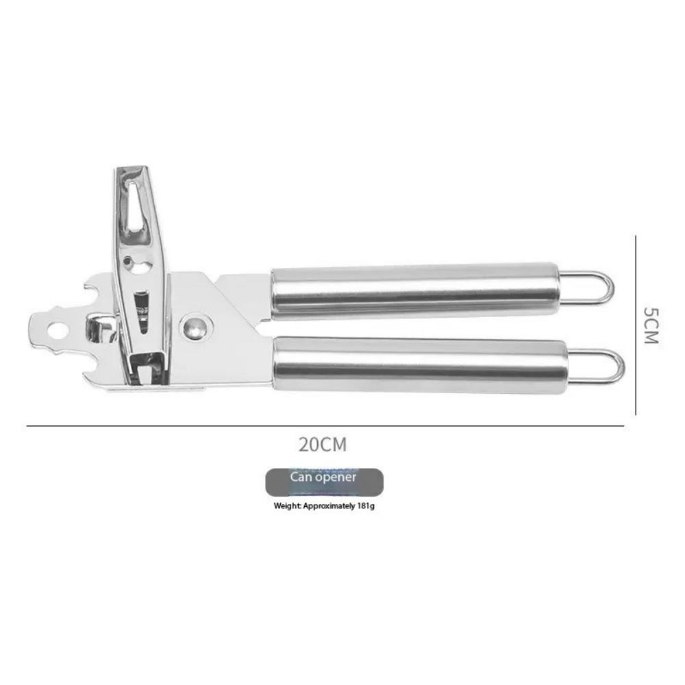 Manual Multi-functional Stainless Steel Can Opener, Non-slip and Rust-proof Can Opener, Suitable for Camping and Picnics