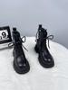Women's boots British style single leather boots for women 2026 new versatile handsome fashion slim boots height increasing
