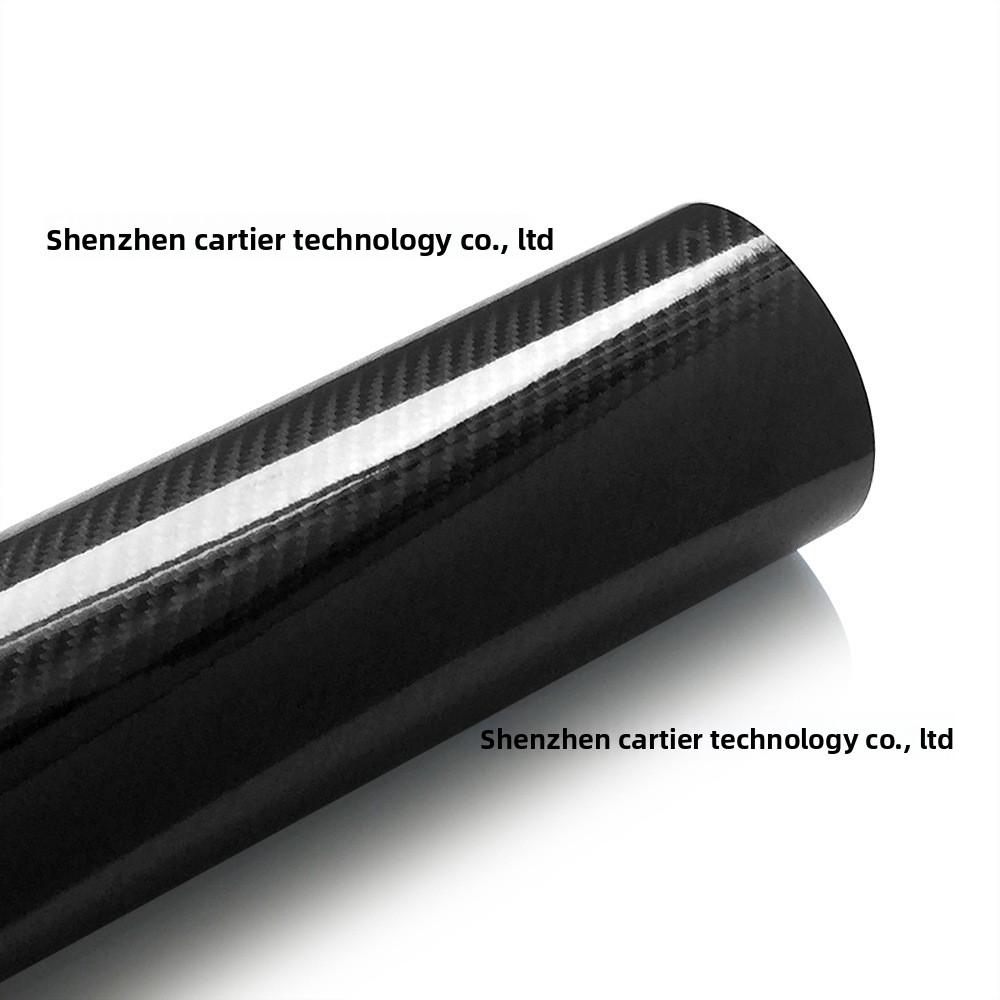 

5D ПВХ пленка под карбон для изменения цвета автомобиля с диагональными воздушными каналами, настраиваемая 50*50cm чёрный
