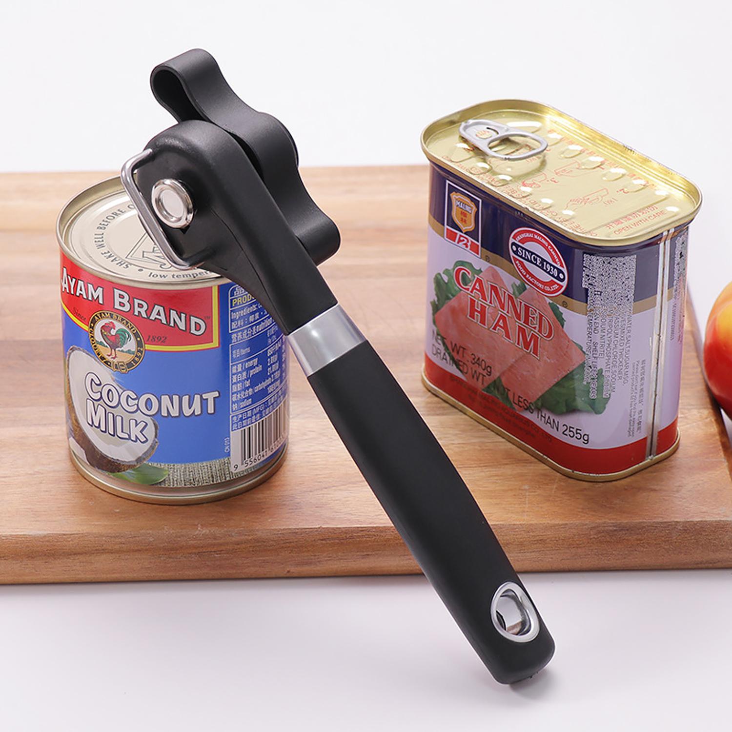 

Professional kitchen plastic manual can opener small tool easy to hold side cut manual can opener, suitable for opening can LIDS