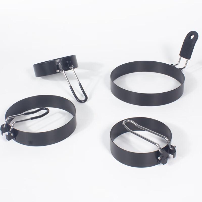 Non-Stick Round Egg Rings with Dipped Handles (3-Pack)