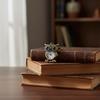 Tiny Cute Owl Shaped Pendant Pocket Watch For Kid Men Women Retro Quartz Pocket Clock Gifts Arabic Numerals Dial