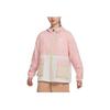 Nike Color Block Logo Print Zip-Up Hoodie Women Jackets Pink DZ3036-630