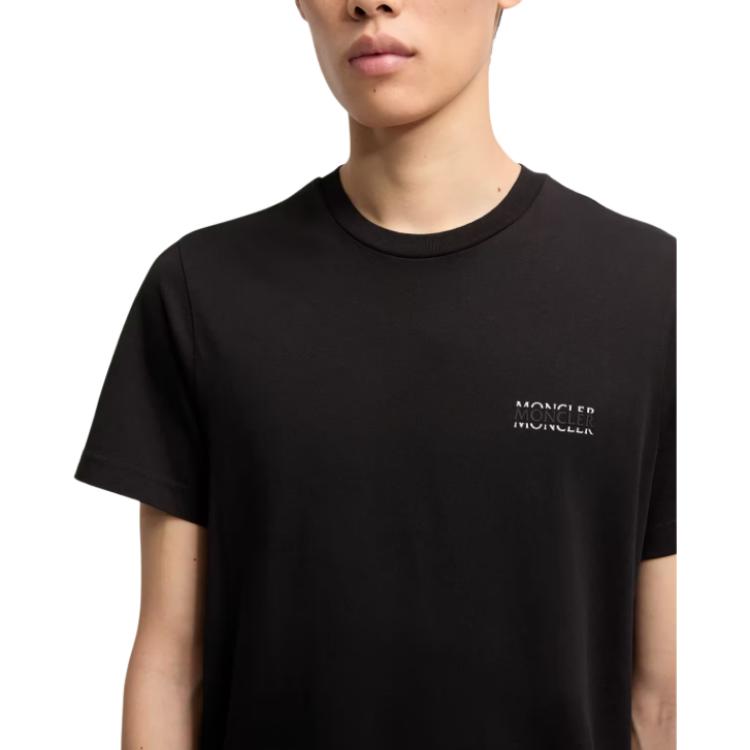 Moncler SS26 Cotton Jersey T-Shirt With Logo Men Tops L10918C0000789AYW999