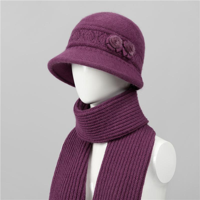 Hat women's autumn and winter warm knitted wool hat winter new hat