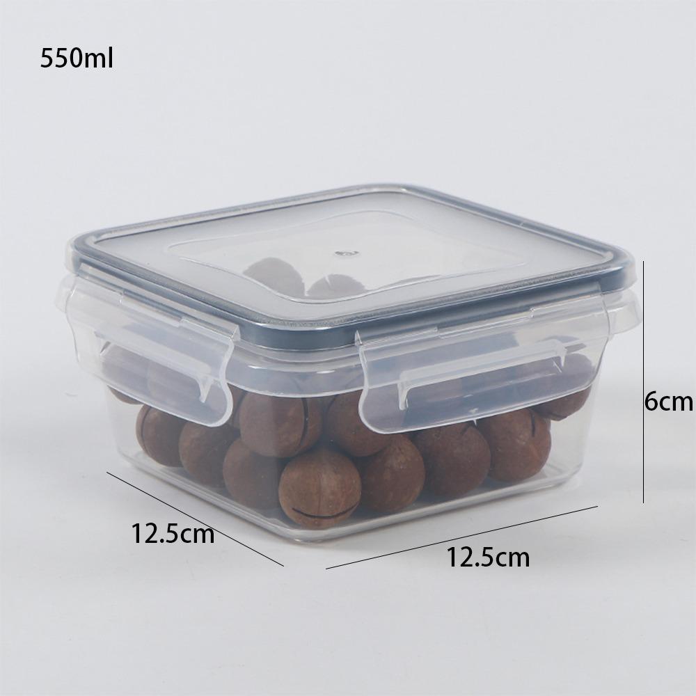 

BPA-Free Airtight Containers Microwave Safe Lunch Box Durable Meal Prep Containers Kitchen Use 550ml