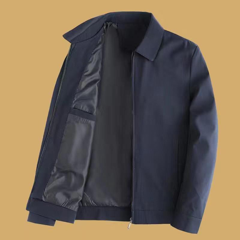 Men's Plus Velvet Jacket for Middle-aged & Elderly - Thick Winter Coat for Dad & Grandfather