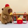 New Backpack Kapibara Plush Toy Stretchable French Fries Baked Capybara Doll Throw Pillow Gift
