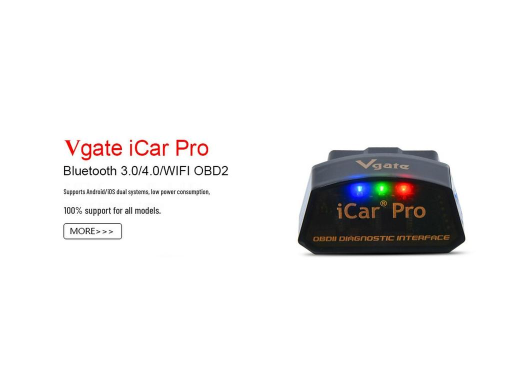Vgate iCar Pro OBDII 4.0 Bluetooth Car Fault Detector for Apple & Android