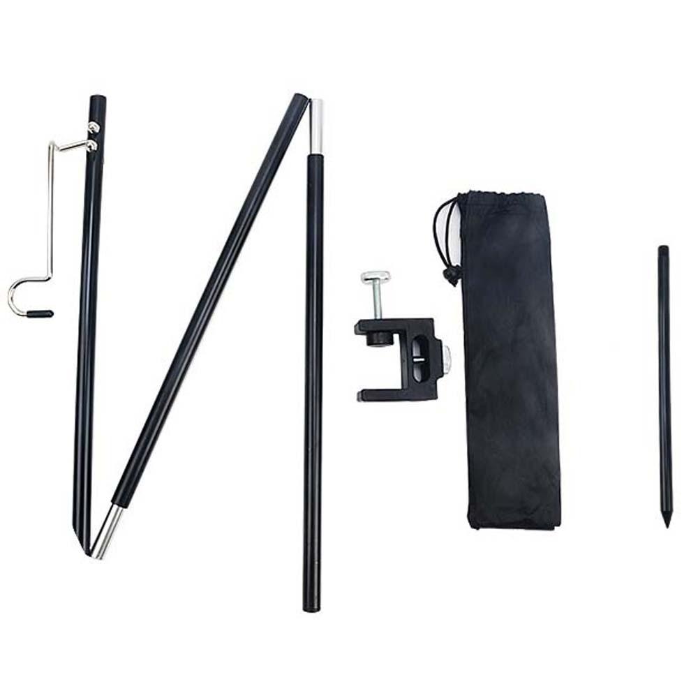 Polyester Folding Lamp Stand Adjustable Portable Lantern Holder Camping Lamp Rod Travel