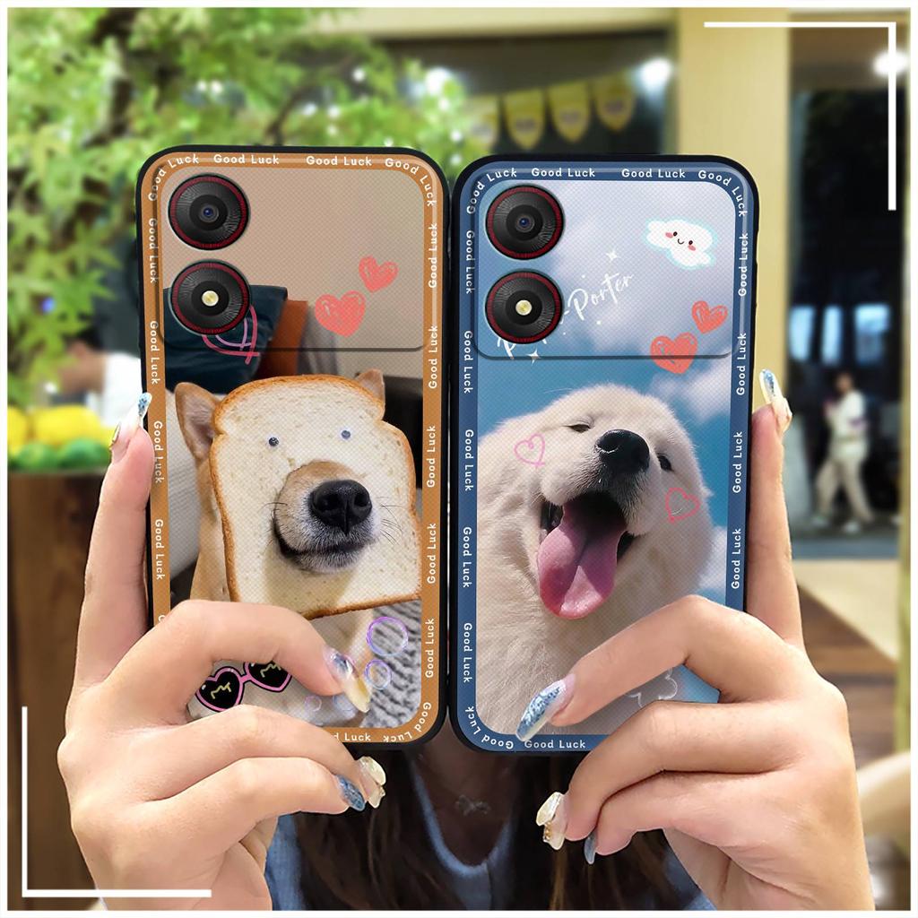 Silicone Phone Protector Phone Case For ZTE Blade A34 TPU Cute Graffiti Shockproof Anti-knock Durable Fashion Design