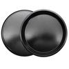 Black Pizza Tray Non-Stick Metal Bakeware Tray Baking Pan Round Oven Vented Tray
