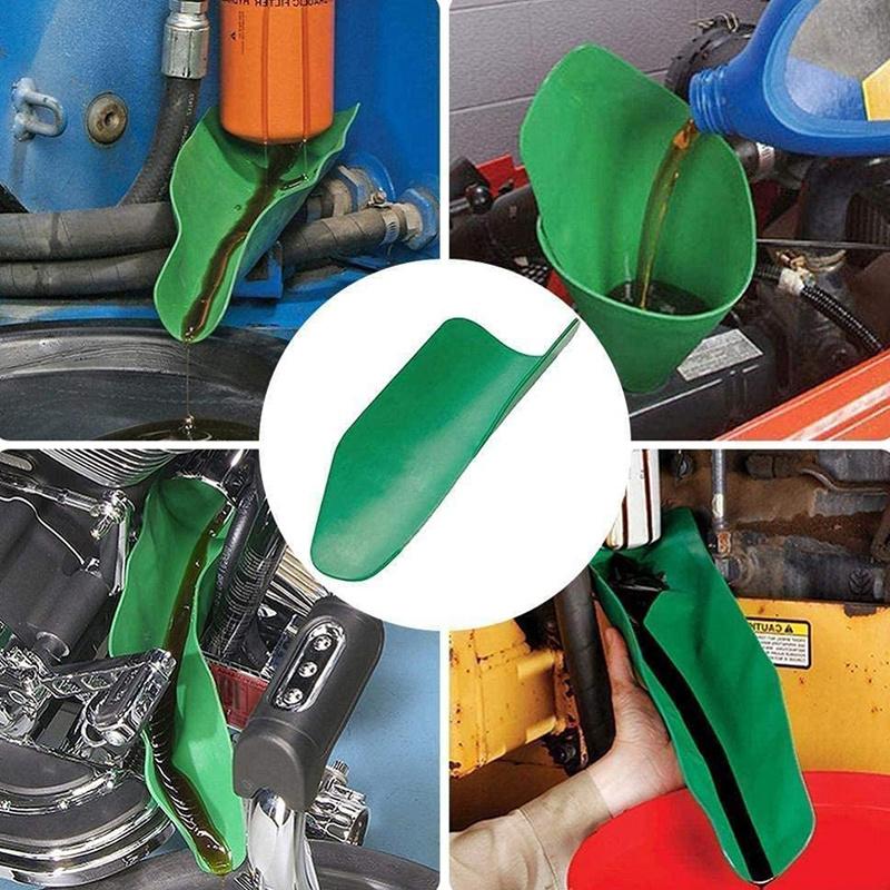 

Flexible Drainage Oil Guide Tool Oil Guide Plate Oil Guide Tool Arbitrary Shape Folding Funnel to Restore the Original State зелёный