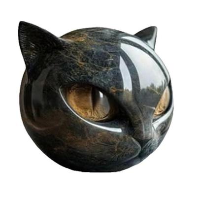 Cute Felines Figurine Halloween Themed Resin Cats Sculpture Decoration for Home Office Desk Festive Accent Piece